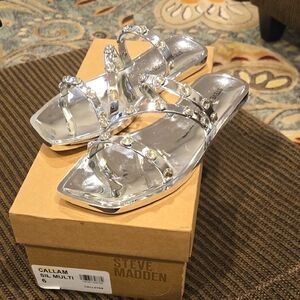 Steve Madden Silver Women's Sandals